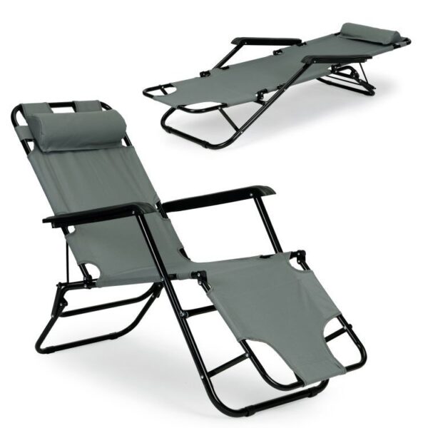 BAŠTENSKA FOTELJA ZERO GRAVITY DARK GRAY