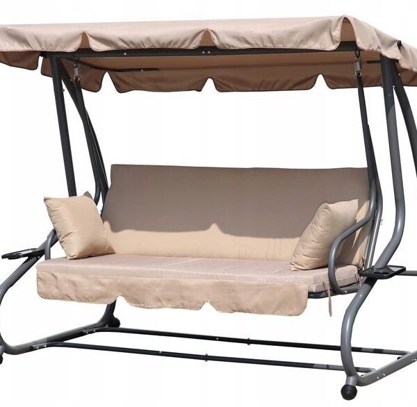 Baštenska ljuljaška - ležaljka 2u1 beige
