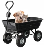 Baštenska/transportna kolica Garden Line, 300 kg, 75 L Black - Slika 3