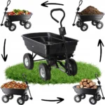 Baštenska/transportna kolica Garden Line, 300 kg, 75 L Black - Slika 5