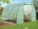 BAŠTENSKI PLASTENIK 3-SEGMENTNI 3 X 2 X 2 M ZELENI SA OPCIJOM DODATNE VENTILACIJE 3910