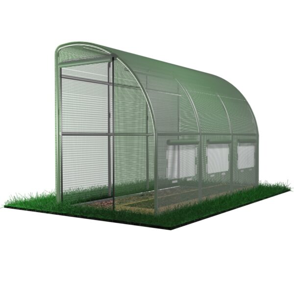 BAŠTENSKI PLASTENIK 3-SEGMENTNI "POLOVINA" ZELENI 3x1,5x2 m 1422