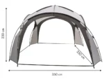 BAŠTENSKI ŠATOR ZA PIKNIK +TORBA GREY - Slika 4