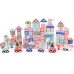 DRVENE EDUKATIVNE KOCKE CITY SA PODLOGOM 115 KOMADA - Slika 4