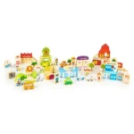 DRVENE EDUKATIVNE KOCKE CITY ZOO 120 KOMADA - Slika 2