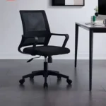 Kancelarijska stolica sa anatomski oblikovanim naslonom Black ModernHome - Slika 4