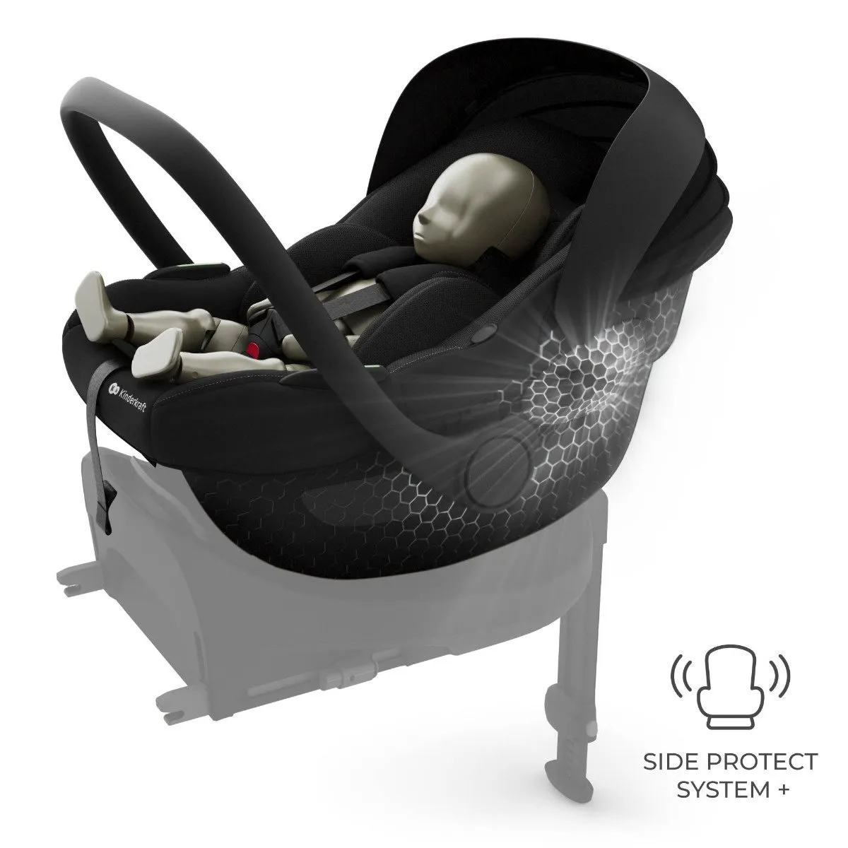 kinderkraft-auto-sediste-i-lite (8) KINDERKRAFT AUTO SEDIŠTE I-LITE SA BAZOM ENDURA SAFE FX BLACK - Slika 3