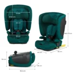 KINDERKRAFT AUTOSEDISTE FIX2GO I-SIZE 76-150CM GREEN - Slika 3