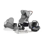 KINDERKRAFT MOOV CT KOLICA ZA BEBE SET 3U1 GREY - Slika 3