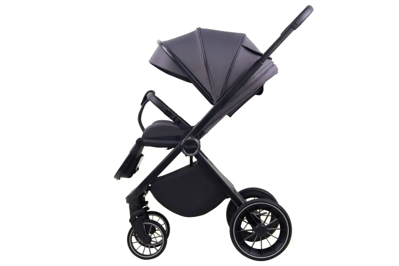 la-mama-alvi-kolica-za-bebe-3u1 (2) LA MAMA ALVI kolica za bebe 3u1 - gray - Slika 3