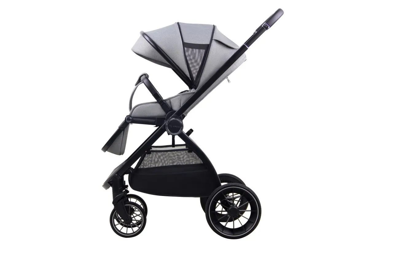la-mama-trio-kolica-za-bebe-3u1 (3) LA MAMA TRIO kolica za bebe 3u1 - gray - Slika 5
