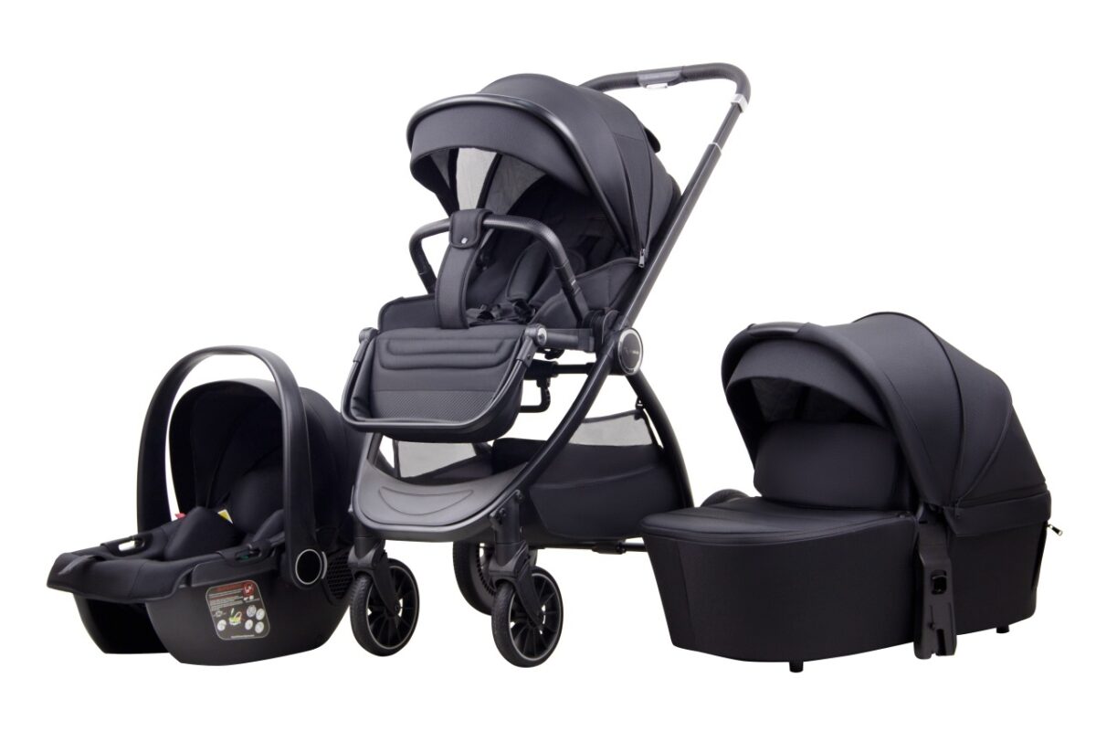 LA MAMA TRIO kolica za bebe 3u1 - black - Slika 1