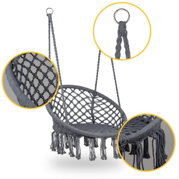 LJULJA?KA ZA TERASU MODERN 2 GRAY