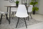 MILANO SET 4 STOLICE WHITE BLACK - Slika 3