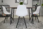 MILANO SET 4 STOLICE WHITE BLACK - Slika 2