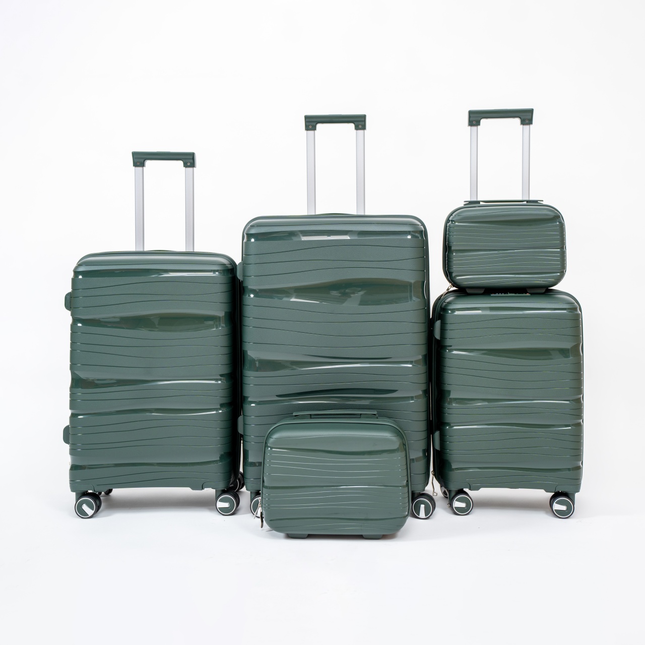 set-kofera-explore-5-1-dark-green17214 SET KOFERA EXPLORE 5/1 DARK GREEN - Slika 1
