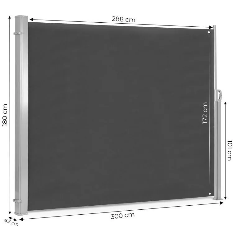 sklopivi-paravan-za-dvoriste-3x1 (3) SKLOPIVI PARAVAN ZA DVORIŠTE 3,5X1.8M ANTRACIT - Slika 5