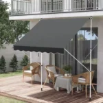 Tenda za terasu i balkon sa pode?avanjem visine 3x1.2m Gray Multigarden