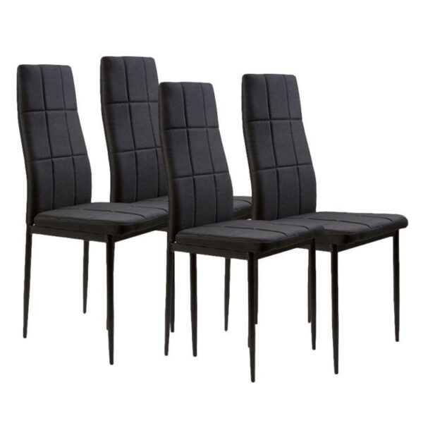 Trpezarijske stolice set 4 kom Tami black
