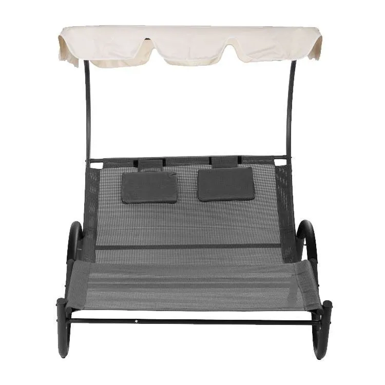 velika-bastenska-lezaljka-za-dvo Velika baštenska ležaljka za dvoje sa jastucima MultiGarden - Slika 2